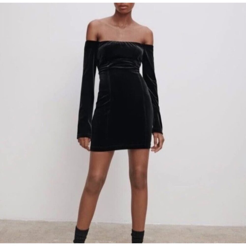 Zara velvet dress size XS